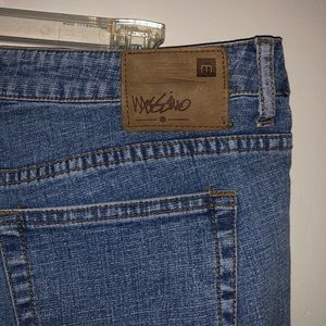 Straight Leg Jeans with Slight Flare Bottoms